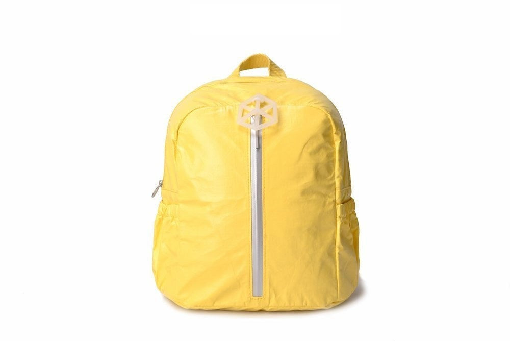 Backpack Yellow White-CUTIE Kids Backpack Paper Made, Waterproof, Tear Proof by Lifeix, Draw on it, DIY your own bag